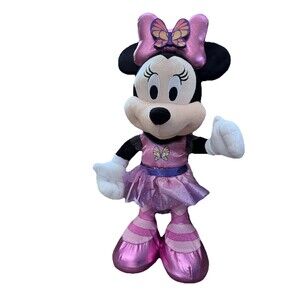 Disney Junior Minnie Mouse Butterfly Ballerina Sound & Movement Plush Works EUC
